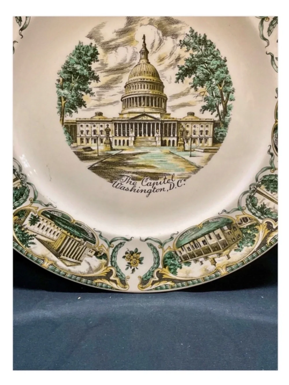 Vintage Capitol Washington D.C. Capsco Souvenir Plate 11